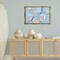 Stupell Industries Pastel Oysters on Blue Floater Framed Canvas Wall Art Design by Arlington Prints